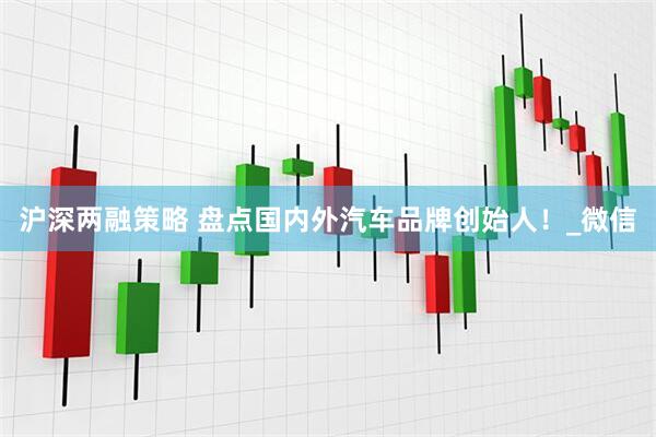 沪深两融策略 盘点国内外汽车品牌创始人！_微信